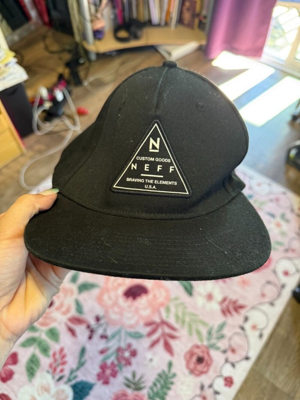 Neff Black Snapback Cap